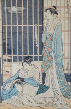 Torii Kiyonaga Ukiyo-e print with MFA Boston Provenance