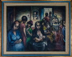 1932 Women's Health Clinic painting by Emory Ladanyi