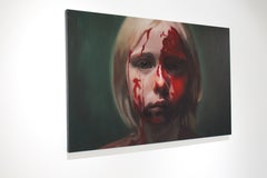 The Child Within III – Pittura figurativa contemporanea a olio che esplora l’infanzia