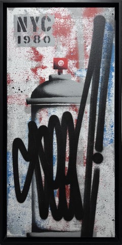 Cuadro de arte urbano «Seen Splash», pintura en spray sobre lienzo, sin enmarcar