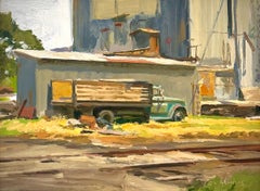 Tom Hughes, "Chevy Truck, Bozeman", Ölgemälde des zeitgenössischen amerikanischen Realismus
