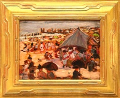 Theresa Bernstein, « Plage bondée, Coney Island », Scène de plage