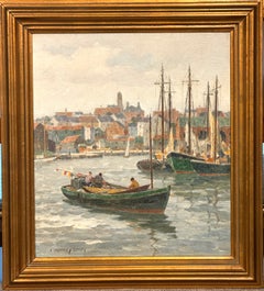 Outward Bound, Original Harbor Painting by James Jeffrey Grant