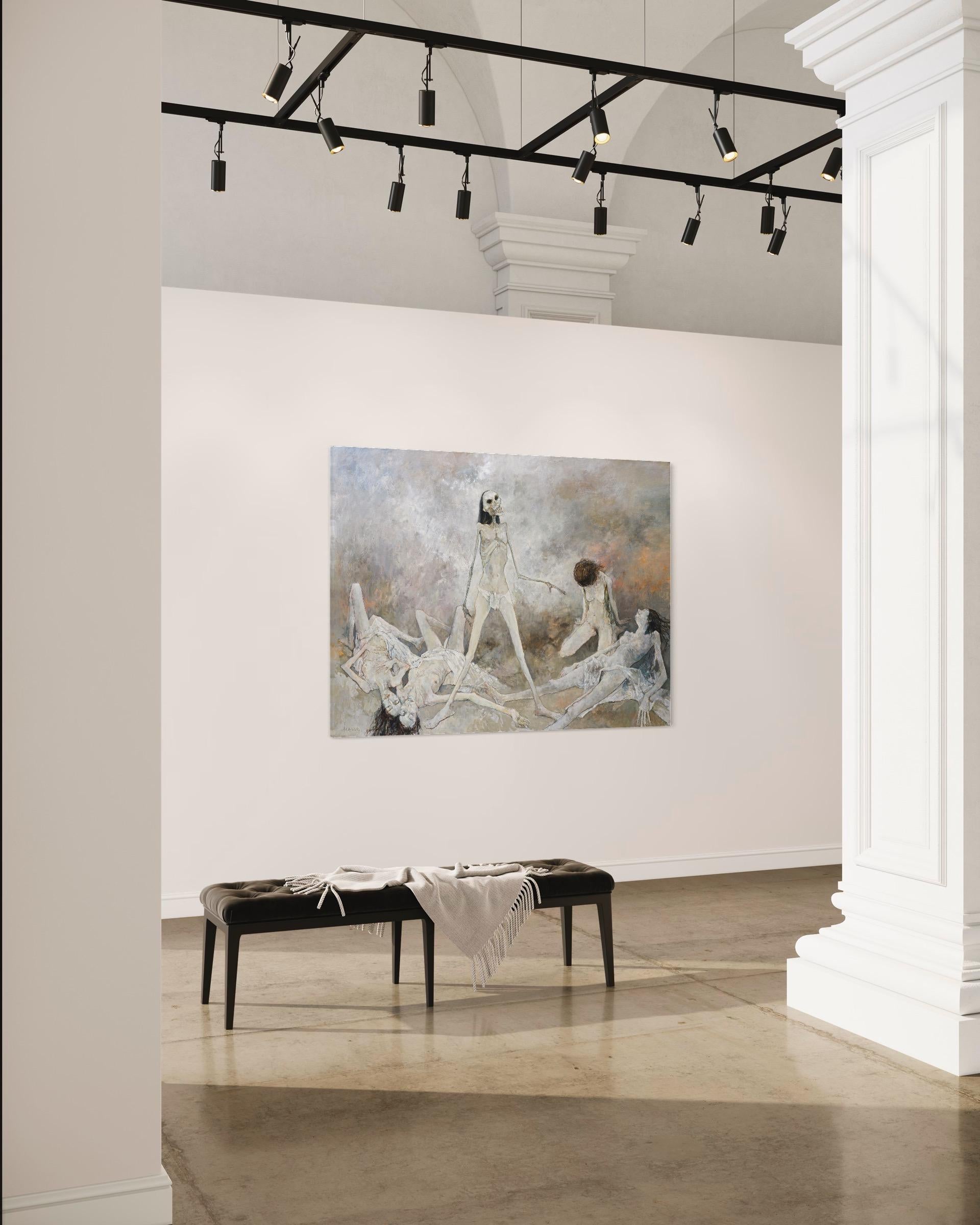 Le triomphe de la mort, 2000, oil on canvas by Jean Jansem 6