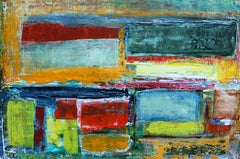 Stars and Energy Abstract Acrylic painting. Vivid colors Modern Contemporary