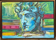 The Trophy Neo Mythology 30x38in, Signed oil canvas original