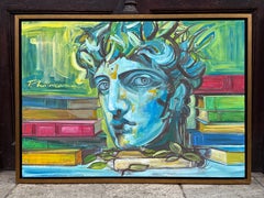 The Trophy Neo Mythology 30x38in, Signed oil canvas original