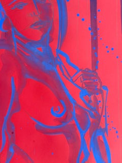 DESIRE 3- female nude - by Paula Craioveanu -original art inspired by Matisse
