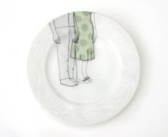 embroidery in vintage dishes , was