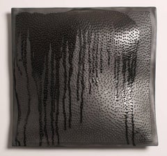Black Porcelain pillows with drips, Color Study