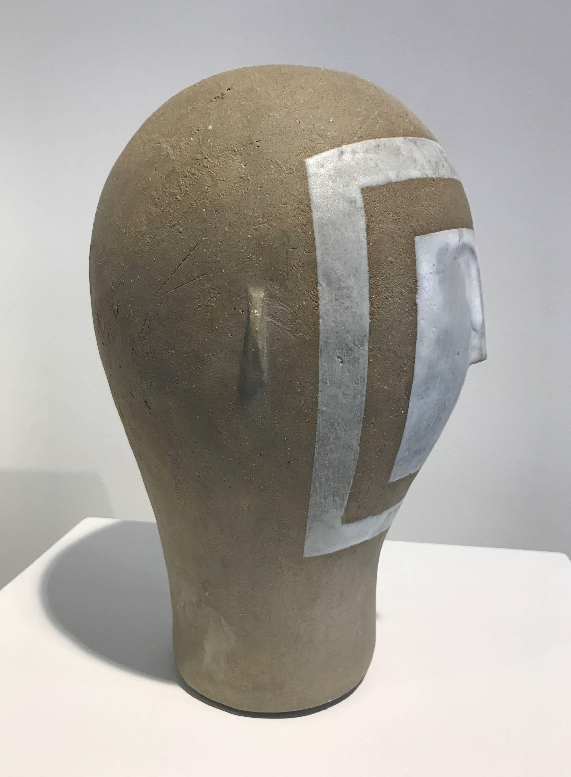 Bust Stoneware - Abstract Sculpture by Pascale Girardin