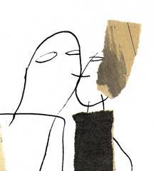 Une autre baiser, illustration de style français de Serge Bloch