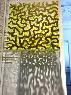 Steel sculpture, Cube, Brain Coral