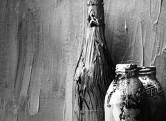 Homage to Morandi, Black and white still life photography, Painted Bottles