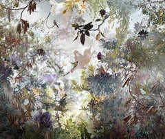 Ysabel Lemay beautiful photo collage with flowers, trees and birds, Ornatus.