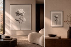 Peony No.2 - analogue black and white floral photography, limited edition of 10