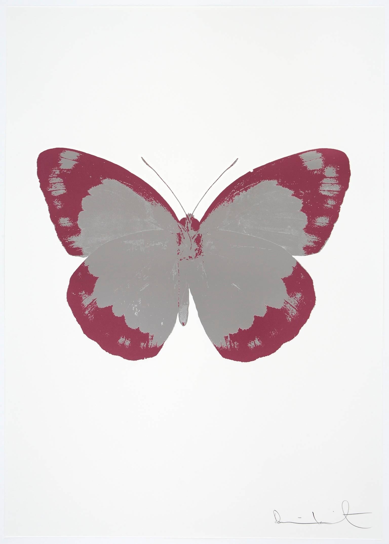 The Souls II - Silver Gloss - Loganberry Pink - Print by Damien Hirst