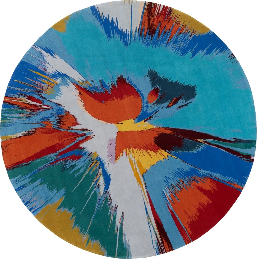 damien hirst rug