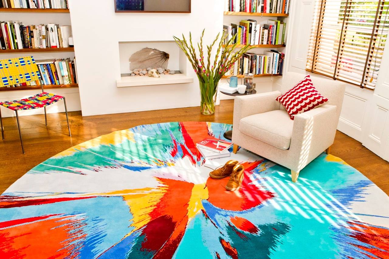 Spin Rug - Mixed Media Art by Damien Hirst