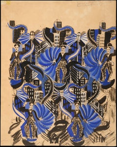Raoul Dufy – Charlot (Charlie Chaplin), 1920, Rare Original Gouache on Paper