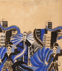 Raoul Dufy – Charlot (Charlie Chaplin), 1920, Rare Original Gouache on Paper