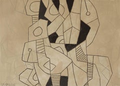 Black and Gray Abstract Drawing, Untitled 20