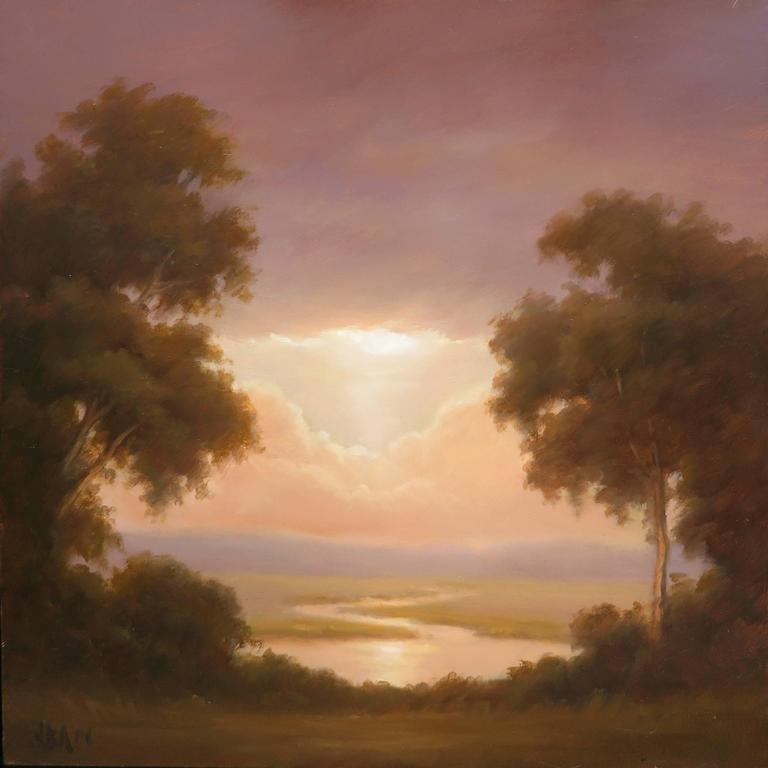 Jane BloodgoodAbrams Harmony (Landscape Oil Painting of Hudson