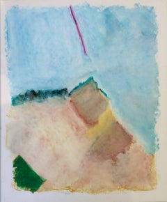 Untitled 054 (Contemporary Abstract Landscape Pastel on Paper)