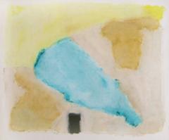 Untitled 055 (Contemporary Abstract Landscape Pale Pastel Drawing)