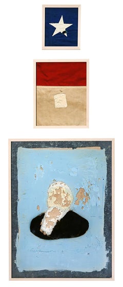 Americano, Desconocido (Tríptico Patriótico Gráfico, Estilo Vintage Rojo, Blanco, Azul)
