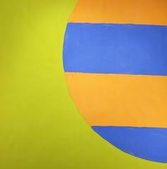 Untitled 030(Mid-Century Modern Color Field c. 1965 in Lime Green, Yellow, Blue) 4