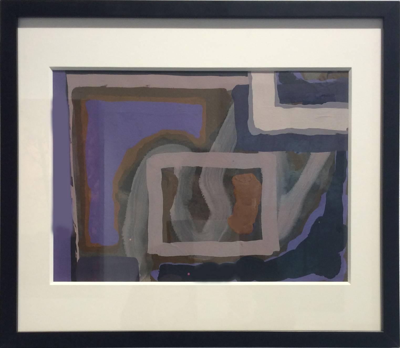 No. 246 (Abstract Expressionist WOP c. 1960 by NYC Color Field Painter) - Painting by Edward Avedisian