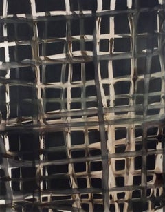 Grid No. 3 (Framed Abstract Chromoskedasic Photograph in Black, Brown & Beige)