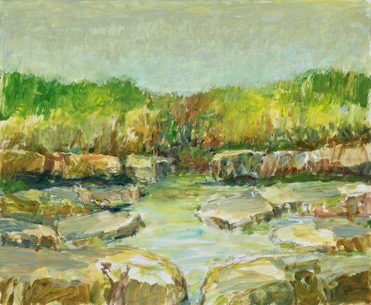 Linda Cross After The Rain Modern Impressionistic Earth Toned