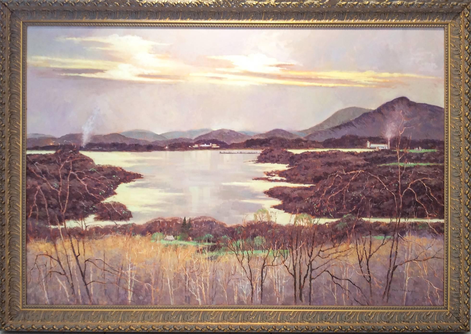 View from Olana (Iconic Hudson River School Landscape Painting on Canvas) 1