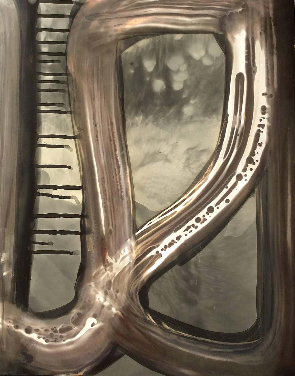 Birgit Blyth - No. 5, Cubes (Abstract Cameraless Photograph in Black ...