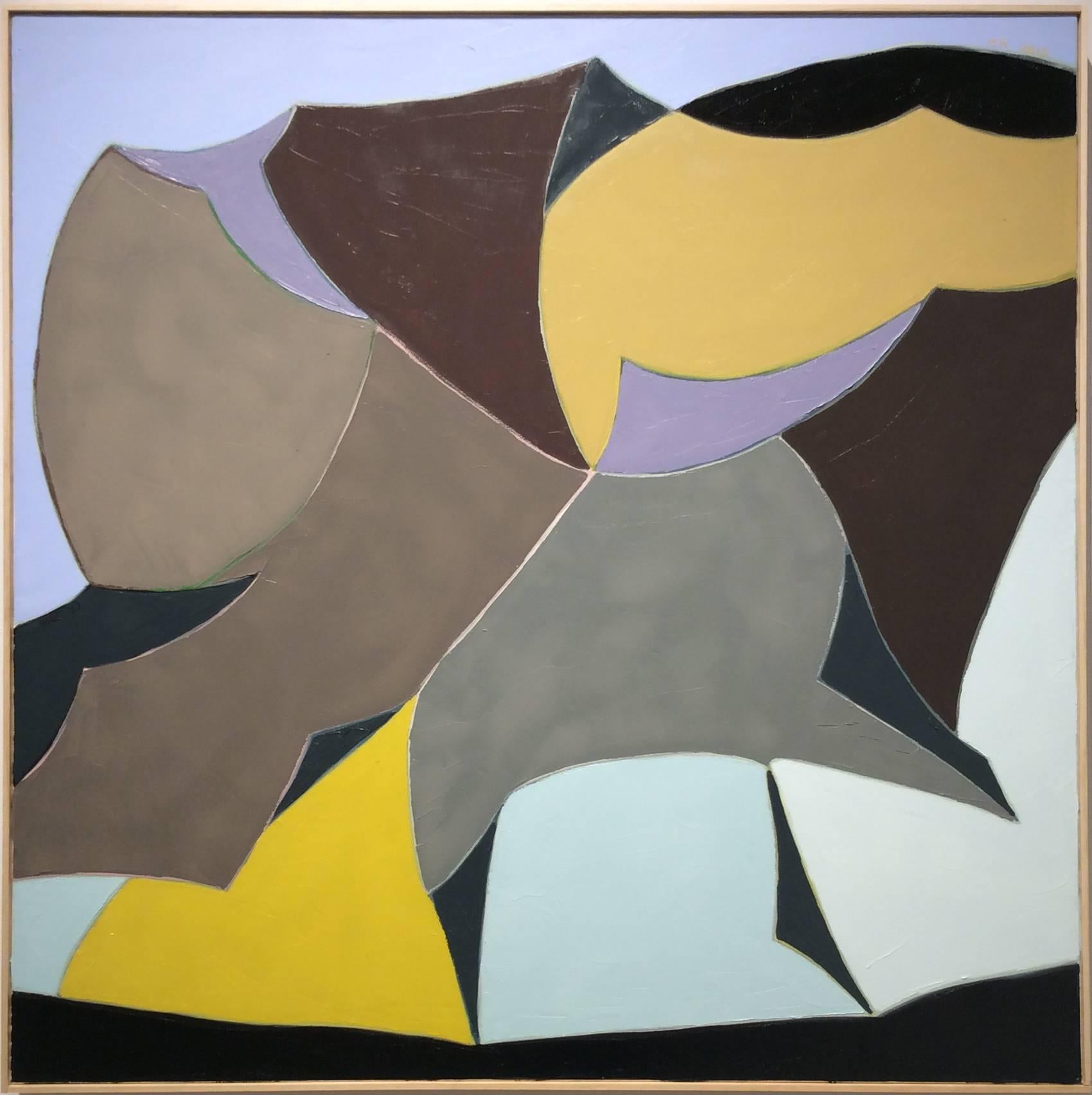 Black Pearl: Contemporary Abstract Geometric, Bold Swaths of Color