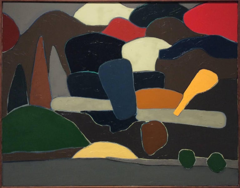 Corinne Robbins Outside The Door Modern Abstract Landscape