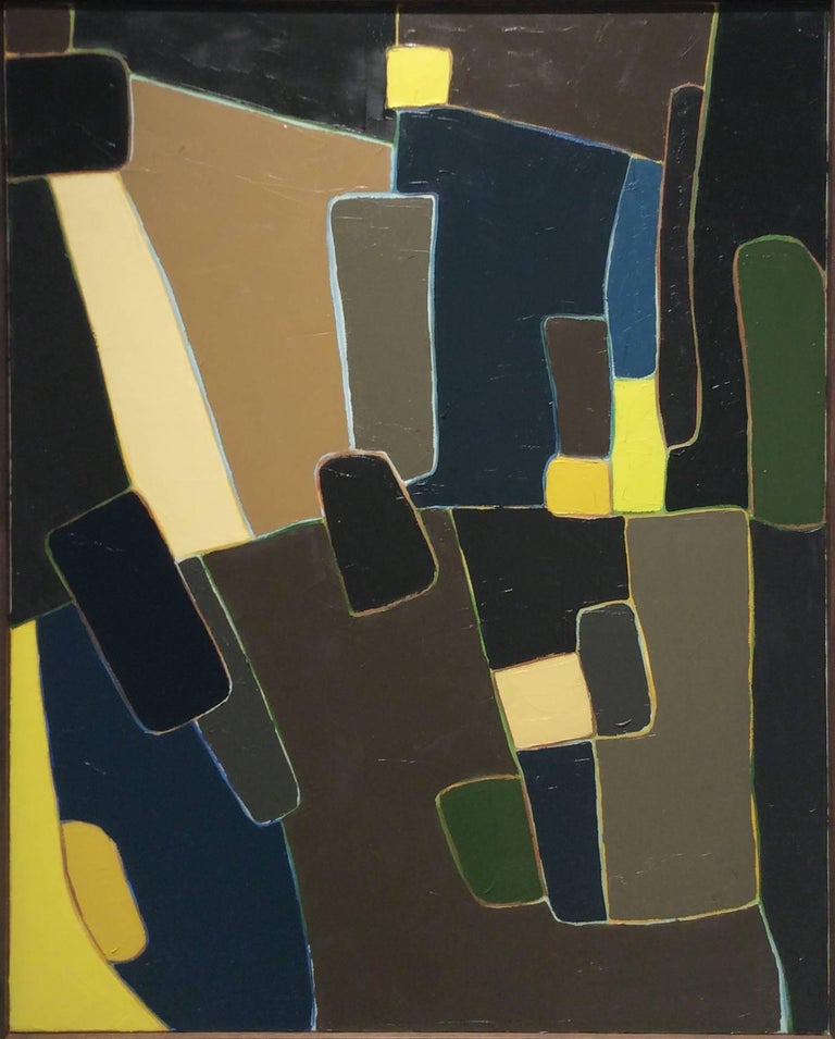 Corinne Robbins This Way Contemporary Abstract Geometric Oil