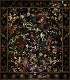 For Scout A, Very Good Dog: Modern Baroque Style Floral Still Life Digital Print