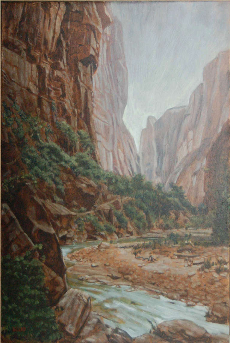 Zion Canyon - Painting by Mark Beard