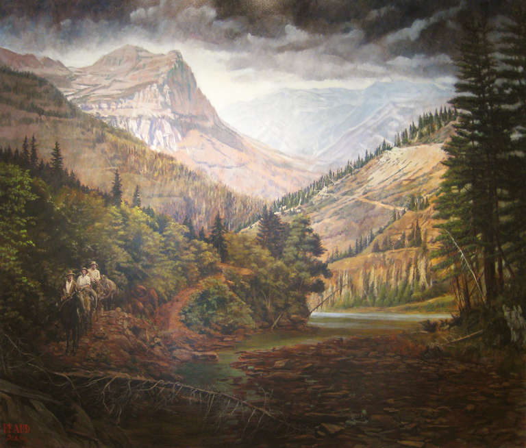 Mark Beard Landscape Painting – Berge