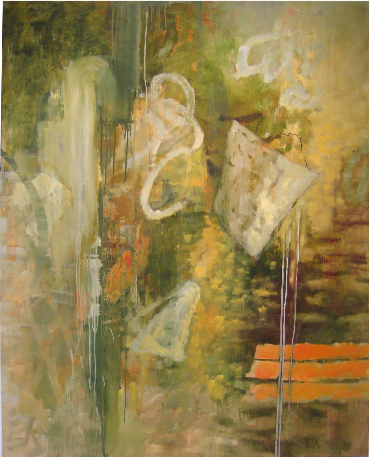 Kathy Burge Abstract Painting - Hinge