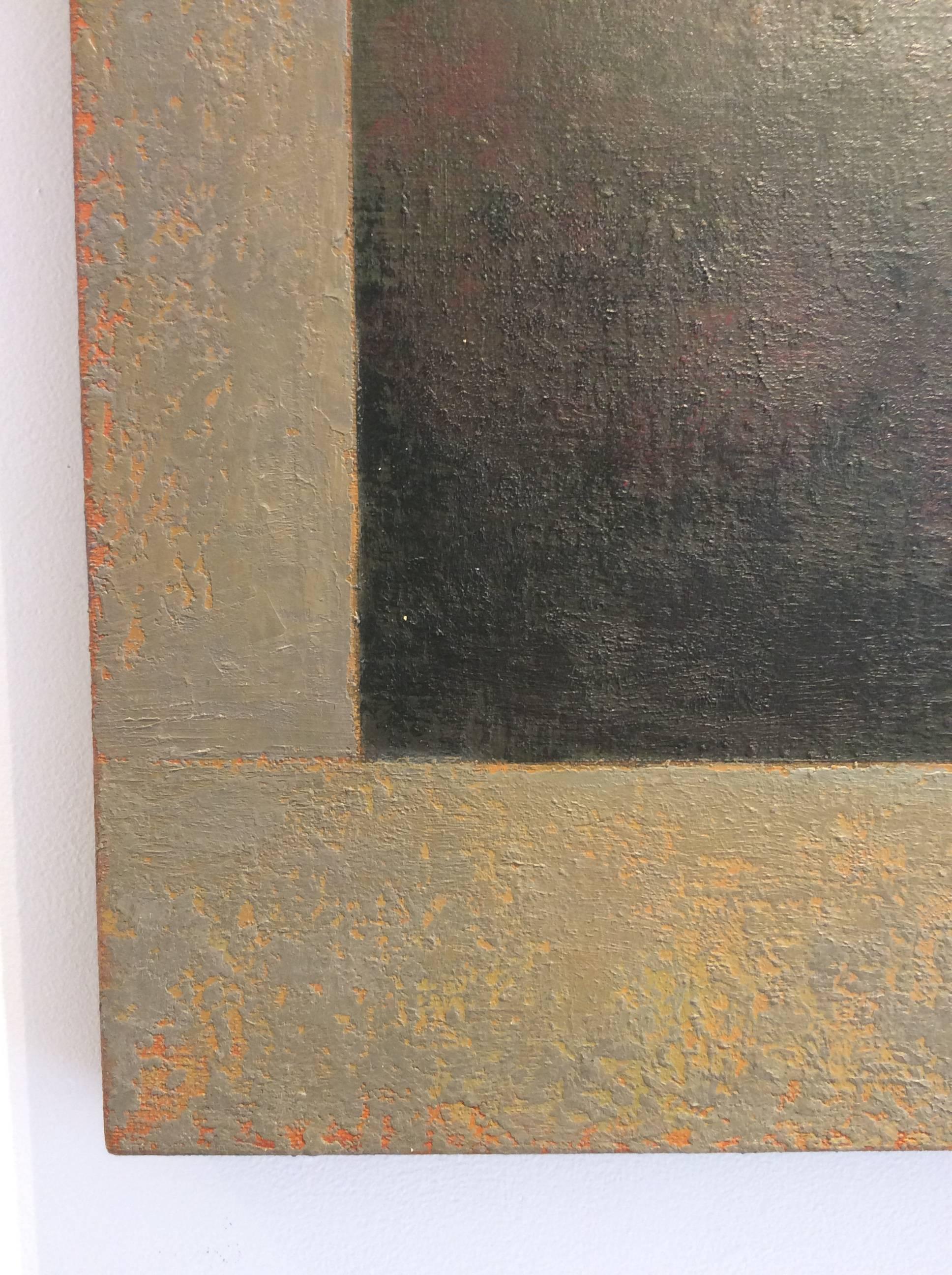 Opening No. 51 (Pittura moderna di paesaggi del fiume Hudson in stile romantico) - Landscape Painting Marrone di Leigh Palmer