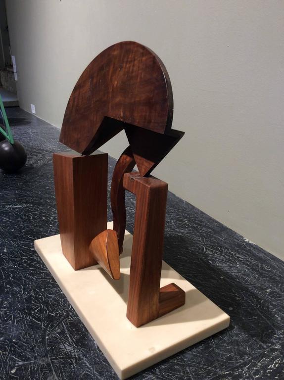 Leon Smith Anytime Now (Abstract Mid Century Modern Wooden Sculpture