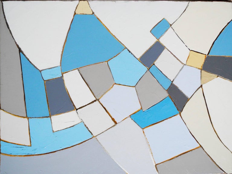 Corinne Robbins White Painting For Elsa Modern Abstract