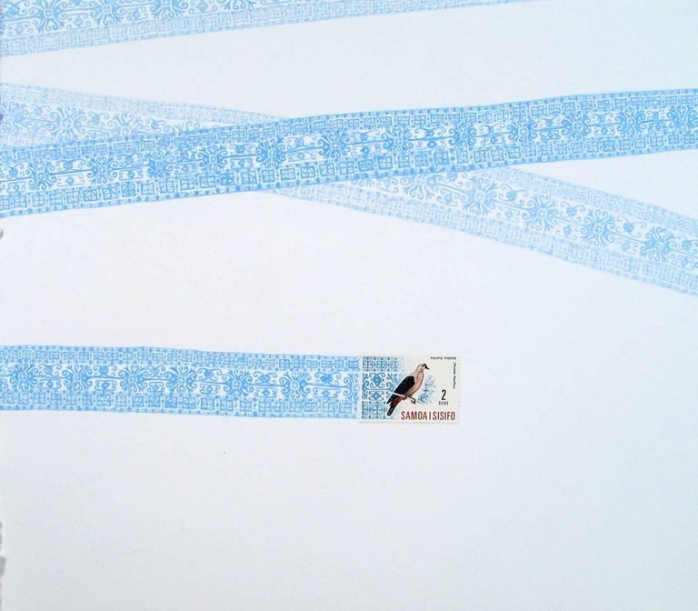 Andrea Moreau Samoa, Blue Flight Pattern (Sky Blue Colored Pencil