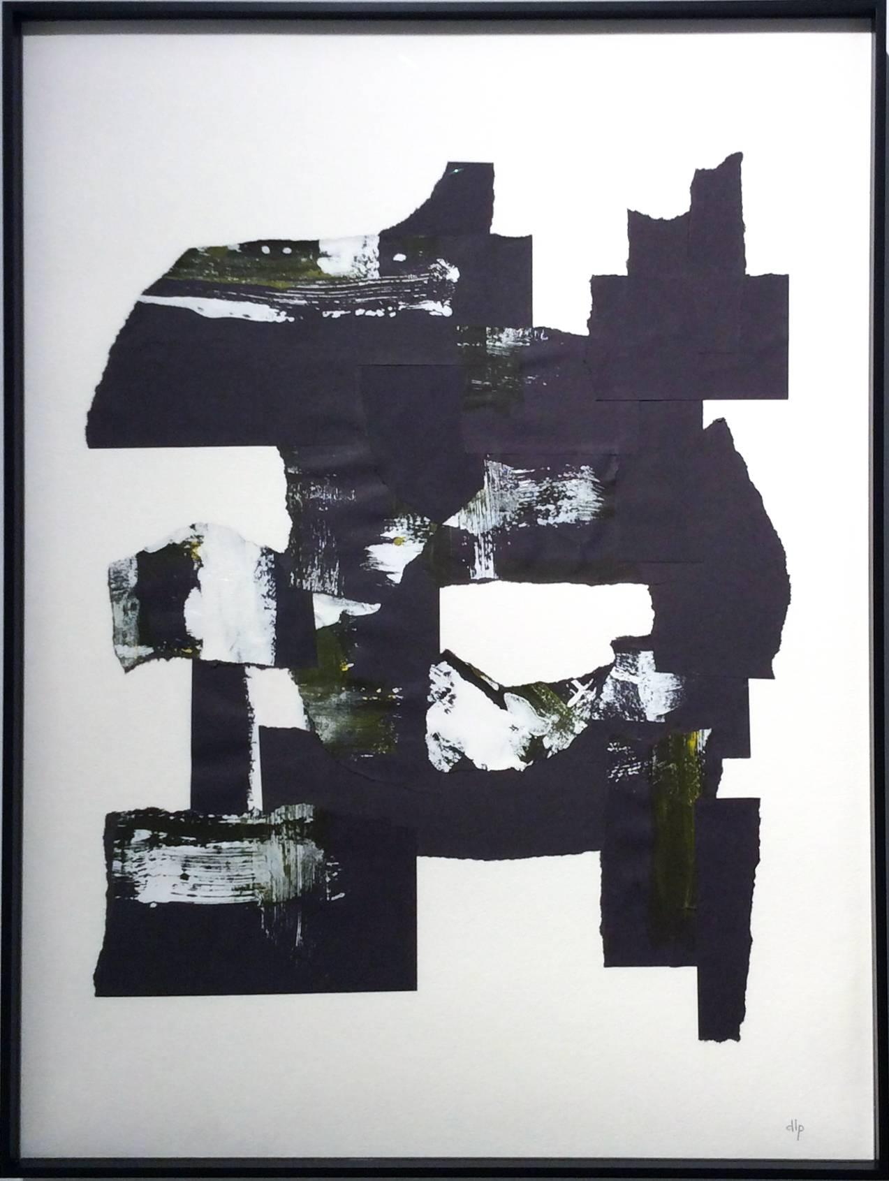 Abstraction 1 (Black and White abstract paper collage) - Mixed Media Art by Unknown