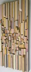 Having a Fit (Earth-toned Abstract 3-D Wooden Wall Sculpture)
