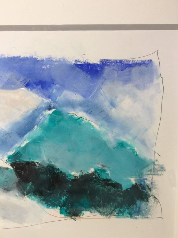 Pastel on paper
Paper size is 5 x 7 inches
10 x 13 inches framed in white stain wood molding, 8 ply mat, non-reflective glass

Vince Vella’s landscapes are the work of a spontaneous painter obsessed with his mantra of “Rock, Sea, and Sky”. This